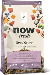 Now Fresh Good Gravy, Bone Broth Coated Kibble, Dry Dog Food, Salmon Adult Recipe with Grains, All Breed Size