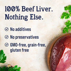 Miracle Corp - Stewart Beef Liver Supper Sprinkles, Dog Food Toppers, Beef Liver, 2.5 oz. Resealable Bag, Made in USA, Products for Dogs