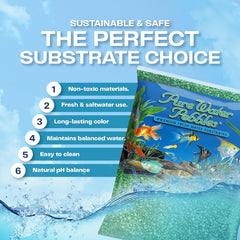 Aquarium Gravel , Emerald Green