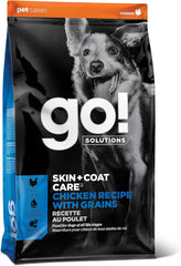Go! Solutions Skin + Coat Care, Dry Dog Food, Chicken Recipe with Grains