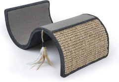 Petlinks Dream Curl Carpet & Sisal Curled Cat Scratcher - Brown/Gray, One Size