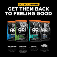Go! Solutions Digestion + Gut Health, Dry Dog Food, Chicken Recipe with Ancient Grains