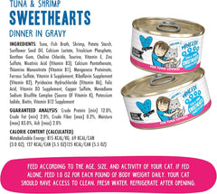 Weruva Best Feline Friend (B.F.F.) Tuna & Shrimp Sweethearts with Red Meat Tuna & Shrimp in Gravy Cat Food