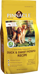 pinnacle pet Duck & Sweet Potato Dry Dog Food, Infused with Broth