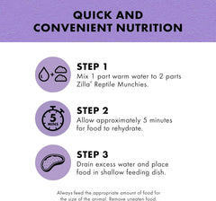 Zilla Reptile Food Munchies Vegetable Mix, 4-Ounce