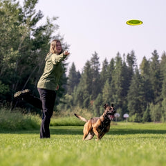 Playology Hound2O Outdoor Dog Toys Reflective Flyer | Durable Pet Toys for Medium and Large Dogs | Water-Resistant Dog Frisbee