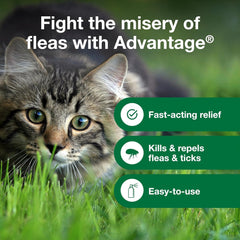 Advantage Cat Flea Treatment Spray | Kills Fleas & Ticks | Cat Flea Spray | 8 oz.