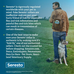 Seresto Small Dog Vet-Recommended Flea & Tick Treatment & Prevention Collar for Dogs Under 18 lbs. | 8 Months Protection