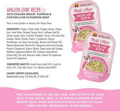 Weruva Meals 'n More Natural Wet Dog Food, Amazon Livin' Plus Digestive Support (Pack of 12)