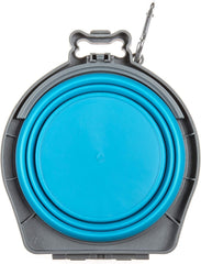 Loving Pets Travel Double Diner Dog Bowl, Blue