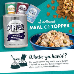 Fromm Diner Specials Chicken Canine Bleu Entrée in Gravy Dog Food - Premium Wet Dog Food - Chicken Recipe - Case of 12 Cans