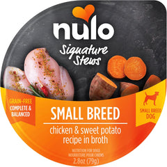 Nulo Small Breed Dog Signature Stew Chicken & Sweet Potato in Broth, 2.8 Ounce (Pack of 24)