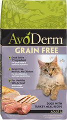 Avoderm Natural Grain-Free Dry Cat Food, All Life Stages Duck Recipe