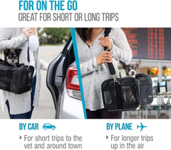 Sherpa Original Deluxe Travel Pet Carrier, Airline Approved & Guaranteed On Board - Black