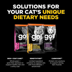 Go! Solutions Sensitivities Limited Ingredient, Grain-Free Dry Cat Food, Duck Recipe for Sensitive Stomach