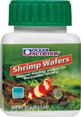 Ocean Nutrition Shrimp Wafers - Sinking Shrimp Food for Freshwater Shrimp Tank (Neocaridina, Caridina, Ghost Shrimp Live, Amano, Cherry) - Enriched with Essential Vitamins & Proteins - 0.53 oz (15 g)