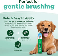 TropiClean Fresh Breath Finger Toothbrushes for Dogs & Puppies