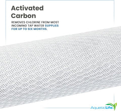 Aquatic Life 10-Inch Pre Carbon Block Replacement Filter Cartridge for RO-DI System Units for Aquarium