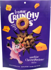 Fromm Crunchy Os Smokin' CheesePlosions Dog Treats - Premium Crunchy Dog Treats - Pork Recipe.