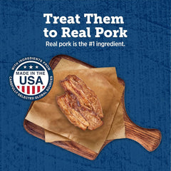 True Chews - Blue Buffalo True Chews Dog Treats, Made in the USA with Natural Ingredients, Pork and Chicken Sausage Recipe, 14-oz Bag