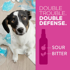 TropiClean No Chew Spray for Puppies, Better Than Bitter Apple Spray, Safe & Natural Chew + Lick Deterrent, Protect Home 8 oz