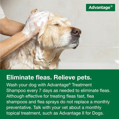 Elanco Advantage Dog Flea & Tick Shampoo for Puppies & Adult Dogs | Kills Fleas & Ticks | 24 oz.