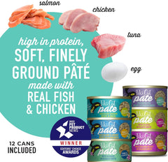 Tiki Cat Luau Pâté Variety Pack, Succulent Combinations of Real Protein, Grain-Free Balanced Nutrition Wet Canned Cat Food, for All Life Stages