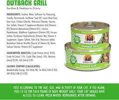 Weruva Classic Cat Food, Outback Grill with Sardine & Seabass in Gravy (Pack of 24)