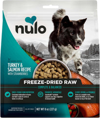 Nulo Freeze-Dried Raw Turkey & Salmon Recipe with Apples Complete and Balanced Dry Dog Food Kibble