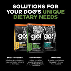 Go! Solutions Sensitivities Limited Ingredients, Grain-Free Dry Dog Food, Turkey Recipe for Sensitive Stomach