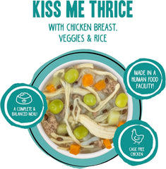 Weruva Best Fido Friend Fun Size Meals for Dogs, Kiss Me Thrice 2.75-oz(Pack of 12)