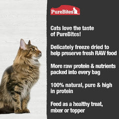 PureBites Chicken Freeze Dried Cat Treats, 1 Ingredient, Made in USA