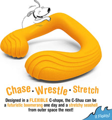 Nylabone C-Shuu Interactive Dog Toy – Lightweight Squishy Dog Chase Toy for Creative Play & Dog Exercise
