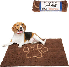 Dog Gone Smart Dirty Dog Doormat - Fast Drying Rug with Super Gripper Backing for Clean Floors - Super Absorbent and Machine Washable Mat for Muddy Paws