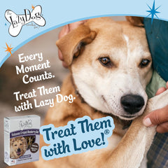 The Lazy Dog Cookie Co. Crunchy Dog Treat, Molasses Crisped Blueberry Oat, Cookies for Small, Medium and Large Dogs, Wheat-Free, Soy-Free, Corn-Free, Made in The USA, 14 oz. Box (Pack of 1)