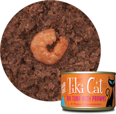 Tiki Cat Grill, Tuna & Crab Surimi, High-Protein and 100% Non-GMO Ingredients, Wet Whole Foods Cat Food for All Life Stages