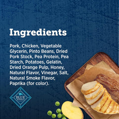 True Chews - Blue Buffalo True Chews Dog Treats, Made in the USA with Natural Ingredients, Pork and Chicken Sausage Recipe, 14-oz Bag