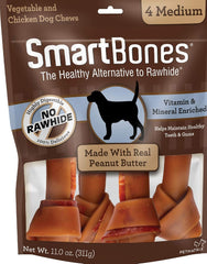 SmartBones Medium Chews With Real Peanut