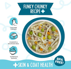 Weruva Meals 'n More Natural Wet Dog Food, Funky Chunky Plus Skin & Coat Health (Pack of 12)