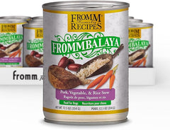 Fromm Frommbalaya Pork, Vegetable, & Rice Stew Dog Food - Premium Wet Dog Food - Pork Recipe - Case of 12 Cans