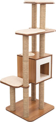 Catit Vesper High Base Extra Large Cat Tree, Cat Furniture, 52060, Walnut