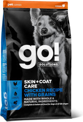 Go! Solutions Skin + Coat Care, Dry Dog Food, Chicken Recipe with Grains