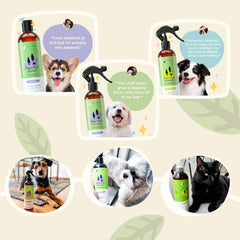 kin+kind Flea and Tick Shampoo for Dogs & Cats Vet Formulated - Plant Powered, Safe and Effective Dog and Cat Shampoo - Lemongrass Scent - Prevent Fleas and Ticks - Made in USA
