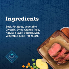 True Chews - Blue Buffalo True Chews Premium Morsels Dog Treats, Made in The USA with Natural Ingredients, Steak, 10-oz Bag