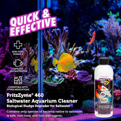 Fritz Aquatics 83369 FritzZyme 460 Biological Conditioner for Salt Water Aquariums