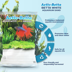 White Aquarium Gravel - 1 lb - Natural Freshwater Substrate with Beneficial Elements - Instant Cycling, Easy Maintenance