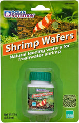 Ocean Nutrition Shrimp Wafers - Sinking Shrimp Food for Freshwater Shrimp Tank (Neocaridina, Caridina, Ghost Shrimp Live, Amano, Cherry) - Enriched with Essential Vitamins & Proteins - 0.53 oz (15 g)