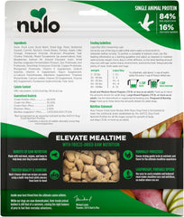 Nulo Freeze-Dried Raw Duck Recipe with Pears Complete and Balanced Dry Dog Food Kibble