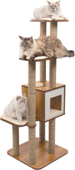 Catit Vesper High Base Extra Large Cat Tree, Cat Furniture, 52060, Walnut