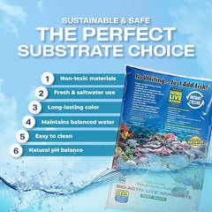 Nature's Ocean Bio-Activ Live Aragonite Samoa Pink Reef Sand - 20 lbs - Natural Substrate, Supports Water Balance, Ideal for Marine Tanks